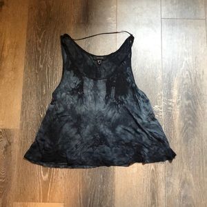 Women tie dye crop top